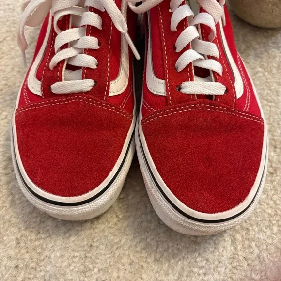 VANS Red and White Sneakers - Picture 3 of 11
